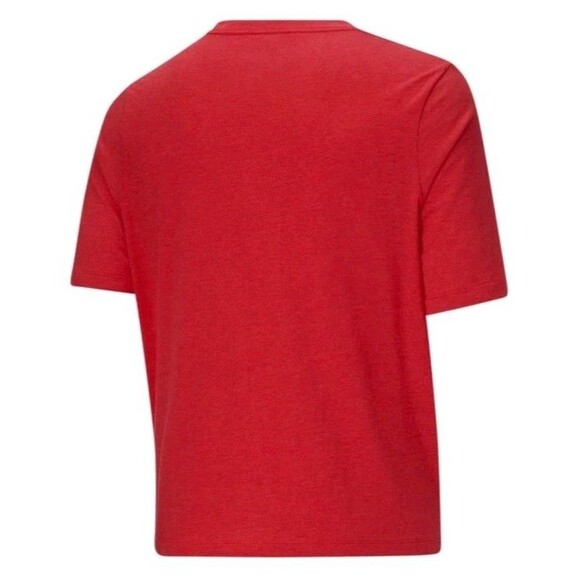 PUMA Essentials Heather Logo Crew Neck Short Sleeve T-Shirt Mens Red Casual 4XL - Picture 2 of 9